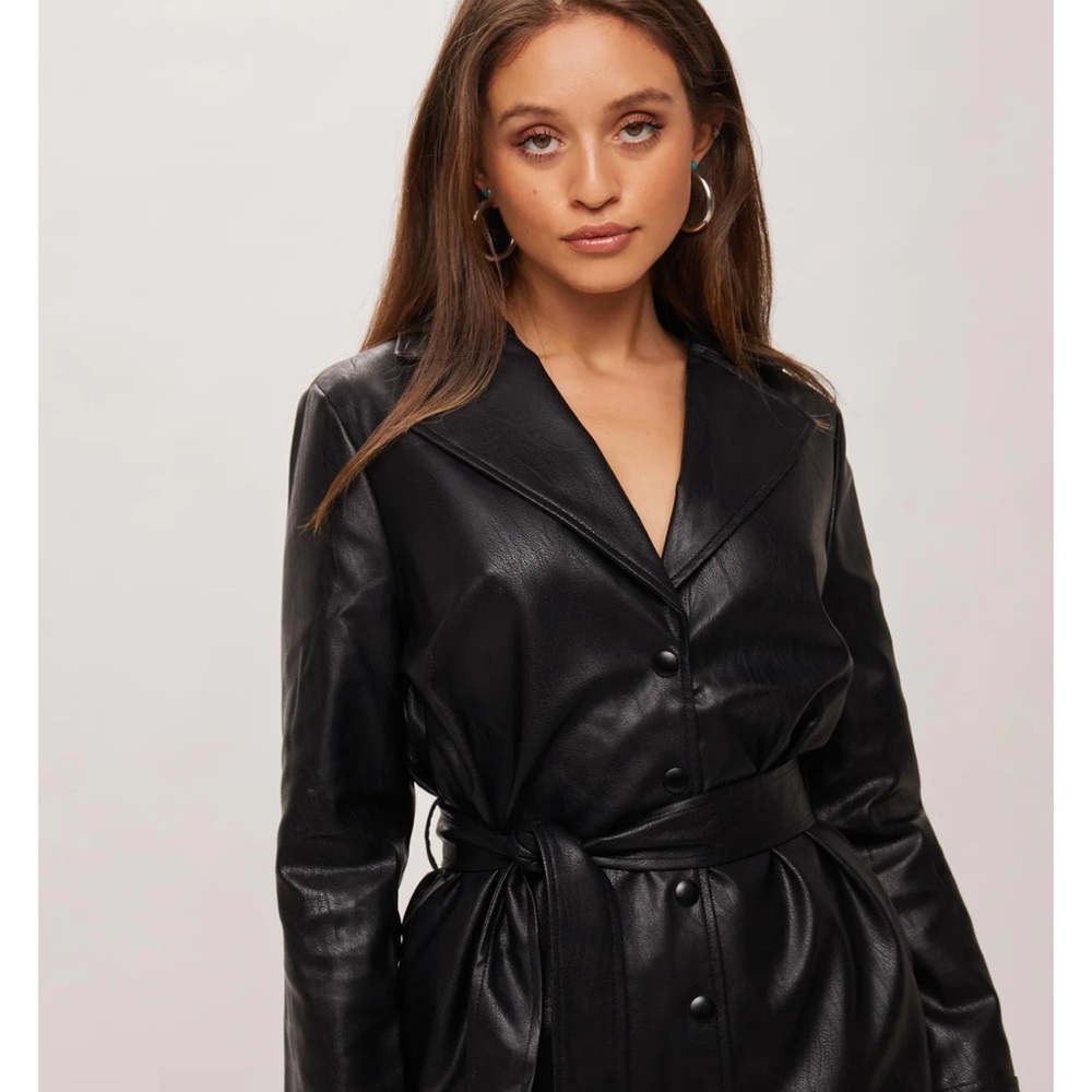 Backyard Roses Leather Elizabeth Jacket Dress - Picture 4 of 5
